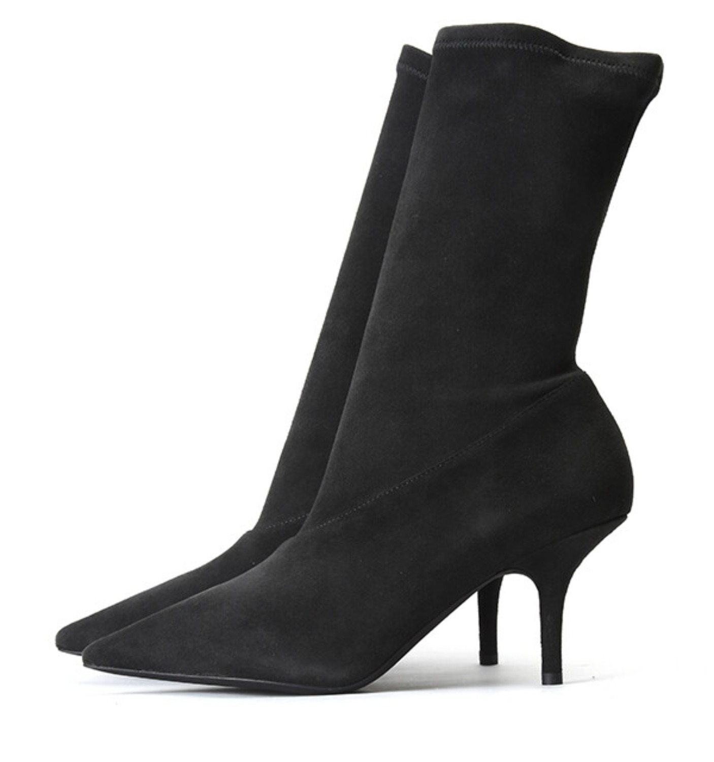 SUEDE ANKLE BOOTIE 70 MM