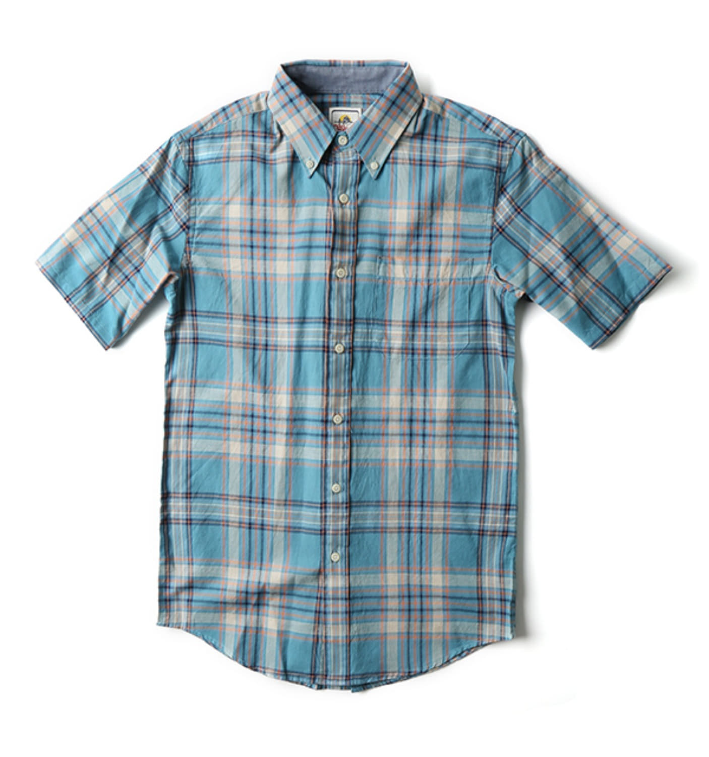 S/S Fitted Seaside BD Shirt Turquoise